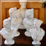 D01. Parian busts,